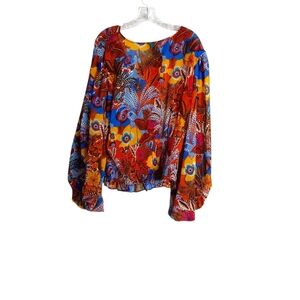 Ashley Stewart -Colorful Floral Women's Top - Size 18/20